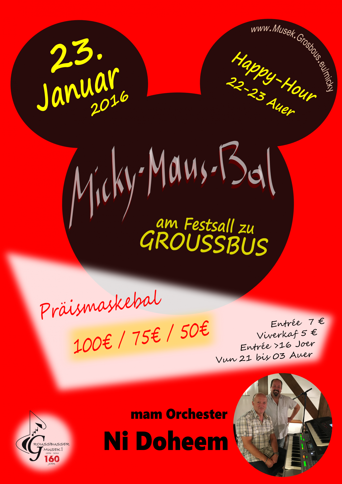 Affiche Micky-Maus-Bal 2016